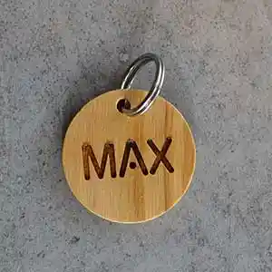 Max - Placa de madeira Olivier Círculo